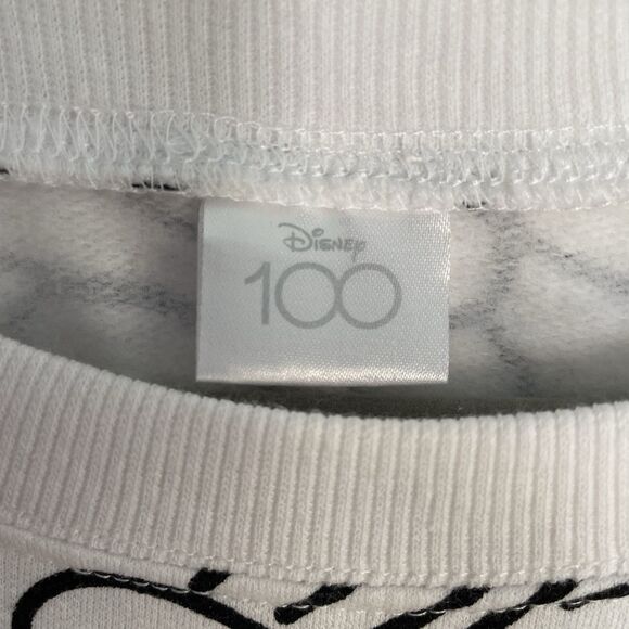 Disney 100 Mickey Mouse Sweatshirt w/Chenille Patch 100th Anniversary Si… - Picture 5 of 7